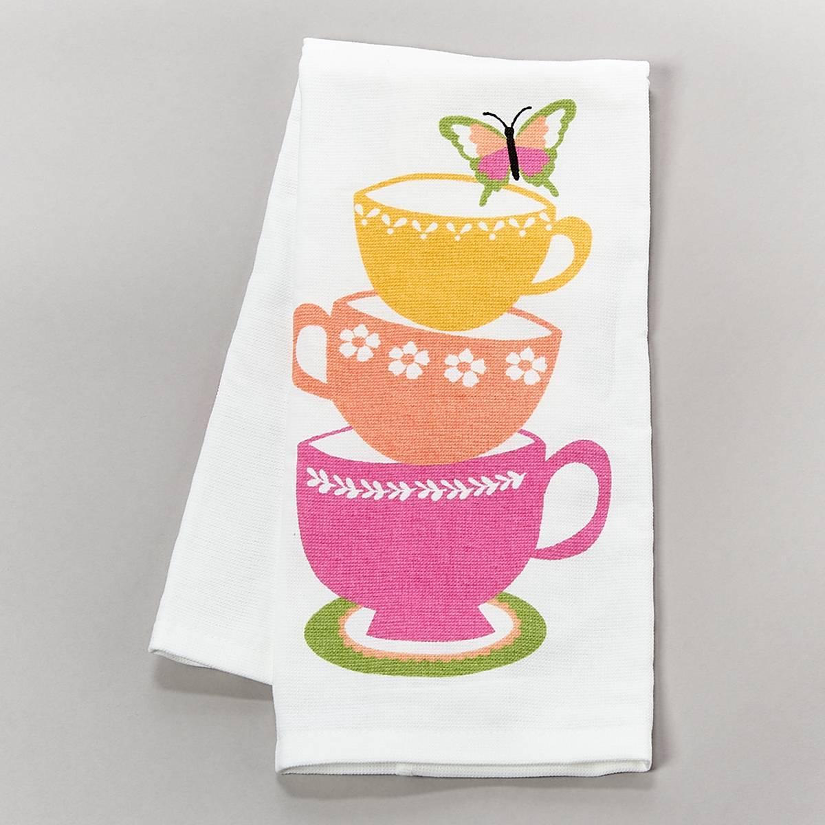 Joyful Tea Stack Dual Kitchen Towel