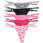 Juniors Juicy Couture 5pk. Micro Thongs w/ Logo JC3127-5PKAV - image 2