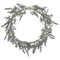Northlight Seasonal Pre-Lit Battery Operated Lavender Wreath - image 1