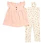 Toddler Girl Rene Rofe® 3pc. Tunic & Floral Leggings Set - image 2