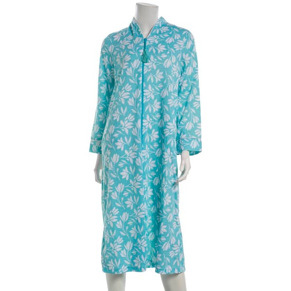 Petite Jasmine Rose Long Sleeve Tulip Zip Robe