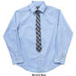 Boys &#40;8-20&#41; Van Heusen Dress Shirt & Clip On Plaid Tie - image 3