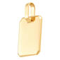 Mens Gold Classics&#8482; 10kt. Yellow Gold Rectangle Dog Tag Charm - image 2