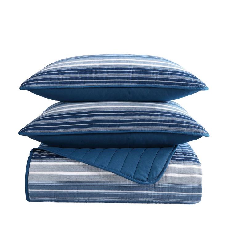 Nautica Coveside 136 Thread Count Reversible Quilt Set