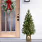 Puleo International Pre-Lit Potted Christmas Trees - Set of 2 - image 2