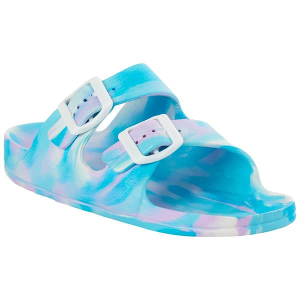 Big Girls Capelli&#40;R&#41; New York Double Strap Tie Dye Slide Sandals