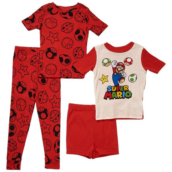 Boys AME 4pc. Mario Brothers Pajama Set - image 