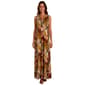 Womens Sami & Jo Sleeveless Leaf Keyhole Neck Maxi Dress - image 1