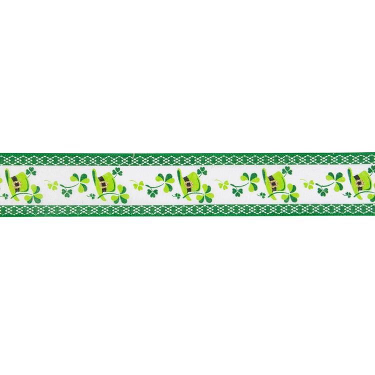 Northlight Seasonal 30ft. Shamrock & Hat Wired Craft Ribbon