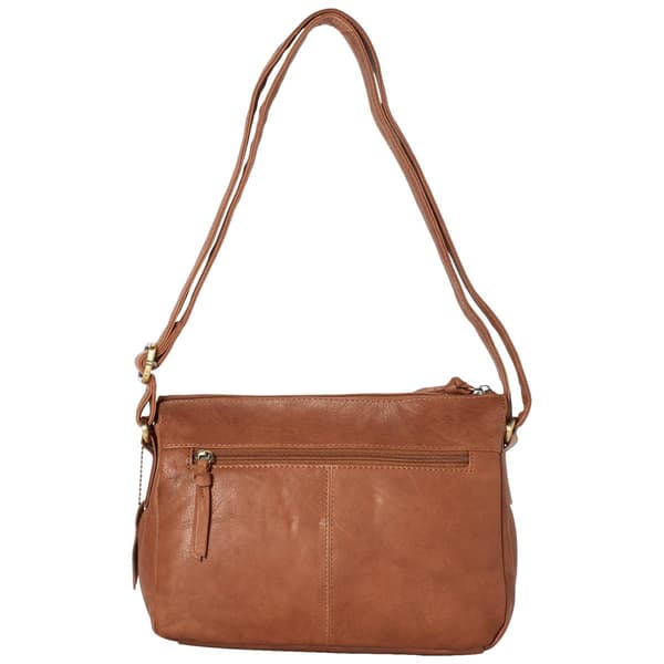 Great American Leatherworks Top Zip Organizer Crossbody