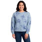 Womens Remi James Long Sleeve Floral Fleece Sweatshirt - image 1