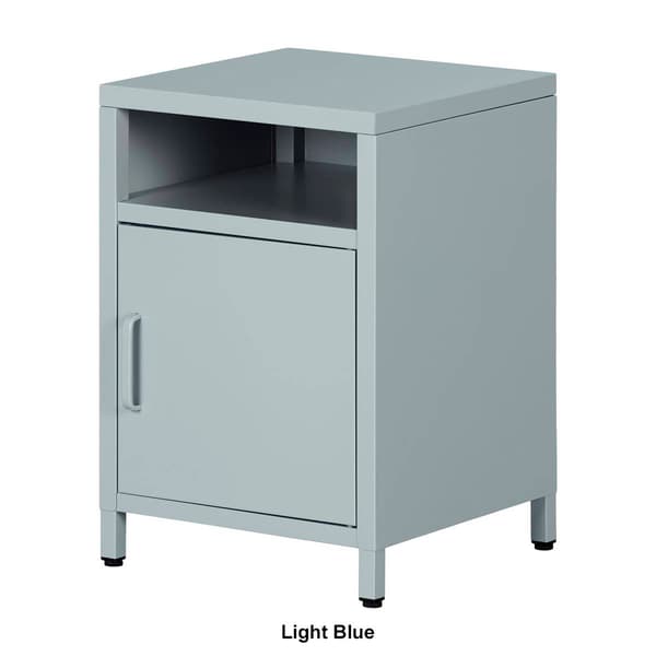 South Shore Sweedi Metal 1-Door Nightstand