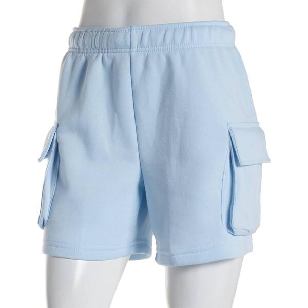 Juniors No Comment Busy Gal Cargo Fleece Lined Shorts - image 