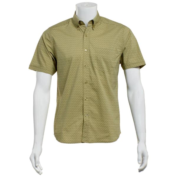 Mens North Hudson Tuckless Circles Button Down Shirt - Sage - image 