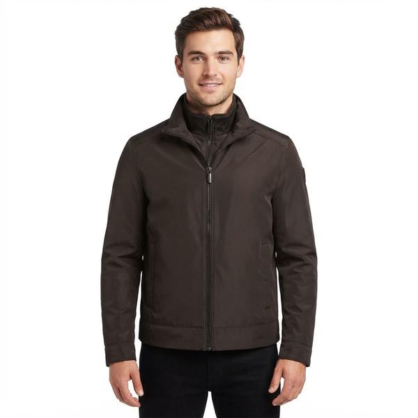 Mens London Fog Poly-Bonded w/ Fleece Bib Jacket