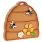 The Hearthside Collection Bees & Flowers Wooden Beehive Sitter - image 2