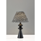 Adesso Dahlia Table Lamp with Pleated Navy/White Fabric Shade - image 6