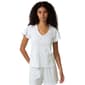 Womens HUE Short Sleeve Riviera Stripe Printed Pointelle Tee - image 1