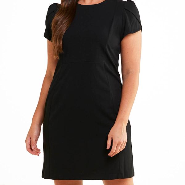 Womens Harper 241 Tulip Sleeve Crew Neck A-Line Dress