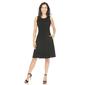 Womens White Mark Solid Fit and Flare Dress - image 1
