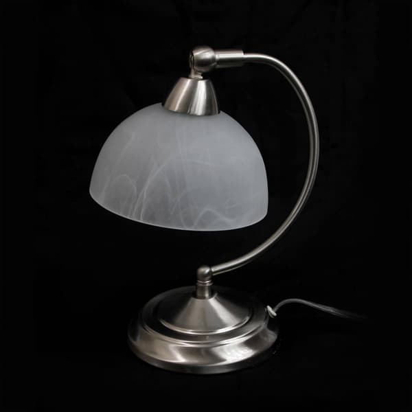 Elegant Designs Mini Modern Bankers Desk Lamp w/Touch Dimmer Base