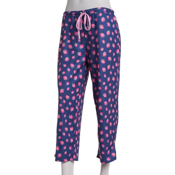 Womens Jessica Simpson Strawberry Fields Capri Pajama Pants - image 