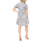 Petite MSK Short Puff Sleeve Floral Poplin Babydoll A-Line Dress - image 4