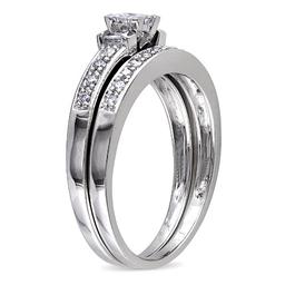 Loveblooms™  Multi-Shape 1/3ctw. Diamonds Bridal Ring Set