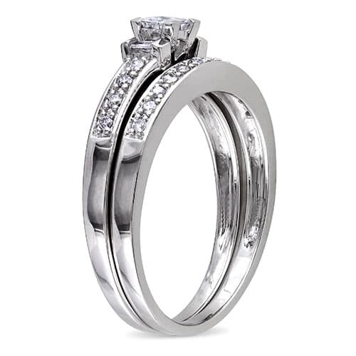 Loveblooms&#8482;  Multi-Shape 1/3ctw. Diamonds Bridal Ring Set