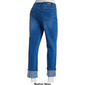 Womens Bleu Denim 4.5in. Roll Cuff Denim Jeans - image 2