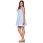 Juniors No Comment Crinkle Smocked Bodice Skater Dress - image 4