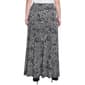Womens NY Collection Pull-On Floral Dot O-Ring Skirt - image 2