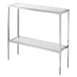 Convenience Concepts Nadia Glass Chrome Entryway Hall Table - image 1