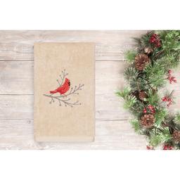 Linum Home Textiles Christmas Cardinal Hand Towel