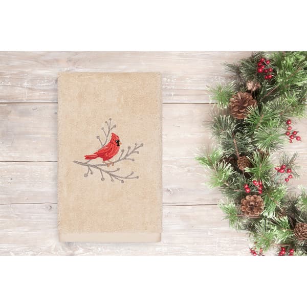 Linum Home Textiles Christmas Cardinal Hand Towel