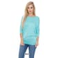 Womens White Mark Banded Dolman Center Marled Top - image 9
