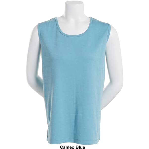 Womens Hasting &amp; Smith Basic Solid Round Neck Tank Top