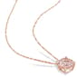 Gemstone Classics™ 14kt. Rose Gold Cushion-Cut Pendant - image 3