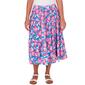 Petite Ruby Rd. Bright Blooms Garden Yoryu Floral Skirt - image 1