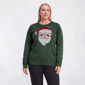 Plus Size Retrology Long Sleeve Santa Crew Neck Sweater - image 1