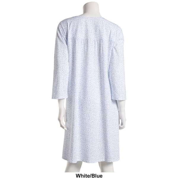 Womens Celestial Dreams 3/4 Sleeve Floral Waltz Nightgown