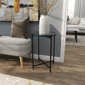 9th & Pike® Contemporary Black Metal Accent Table - image 7