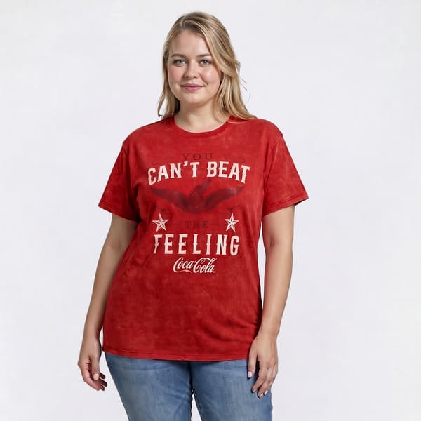 Juniors Plus Freeze Coca Cola Americana Chase Dreams Tee - image 