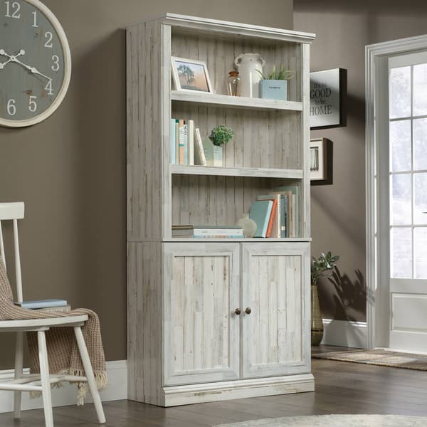 Sauder Select Collection 5 Shelf Plank Bookcase With Doors