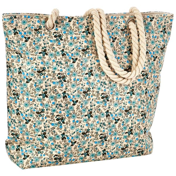 Renshun Blue Floral Tote