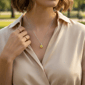 Saffron 1ctw. Yellow Moissanite Diamond Pendant Necklace - image 4