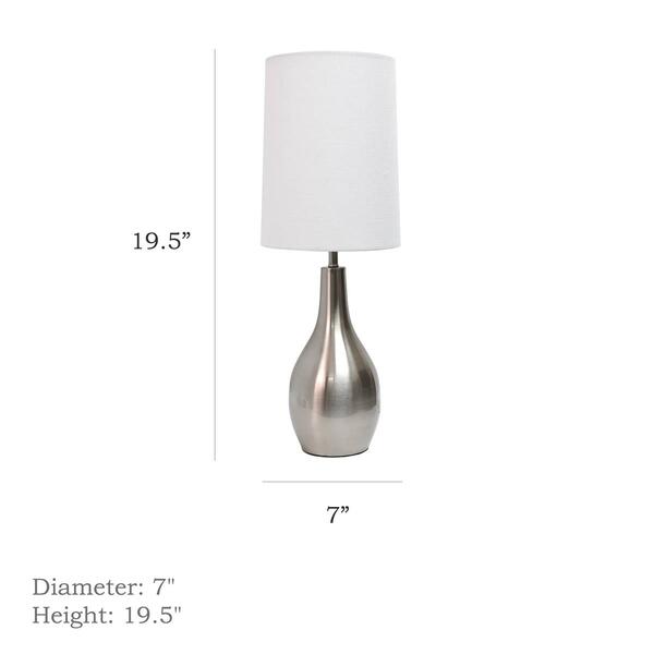 Simple Designs One Light Tear Drop Table Lamp