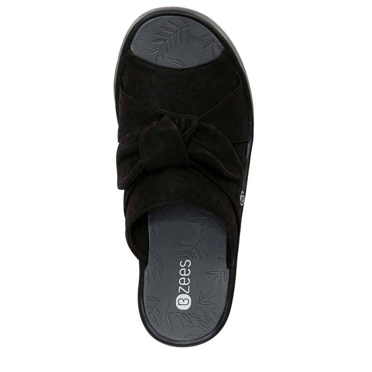 Womens BZees Smile Slide Sandals