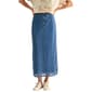 Womens CITY BLUES Denim Mesh Midi Skirt - image 1