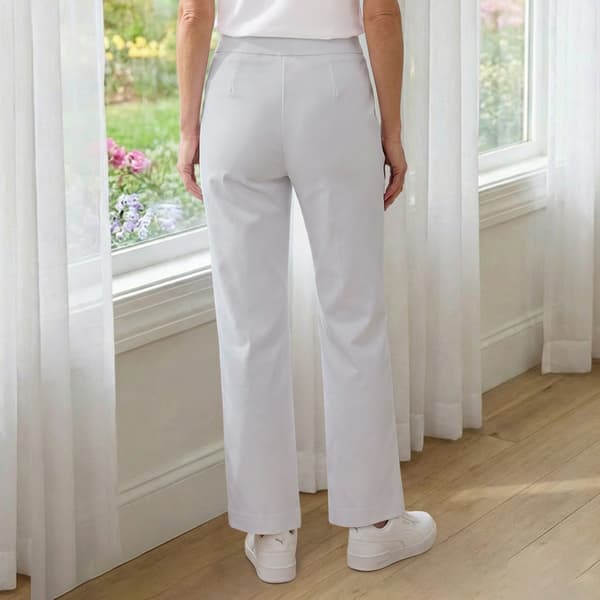 Womens Nicole Miller 2 Faux Tab Pocket Wide Leg Pants